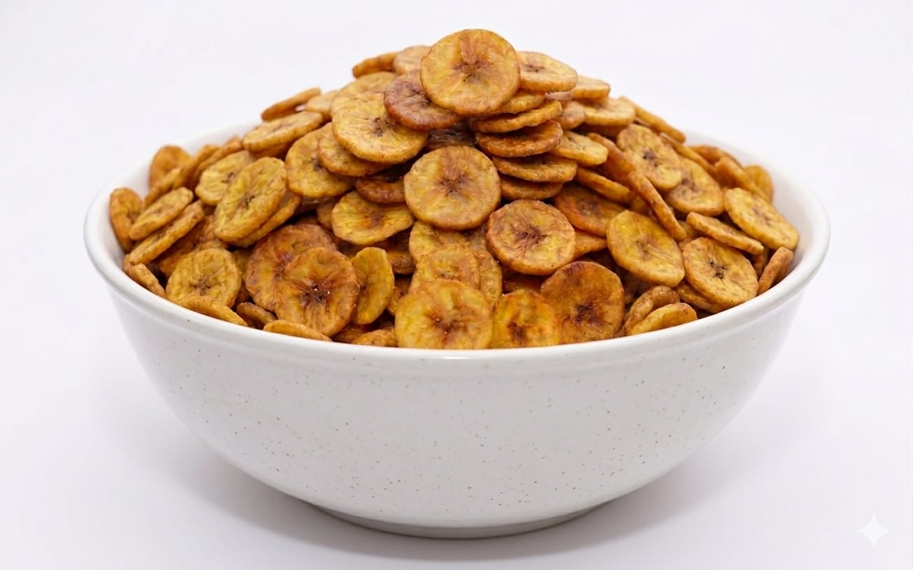 Ripe banana chips